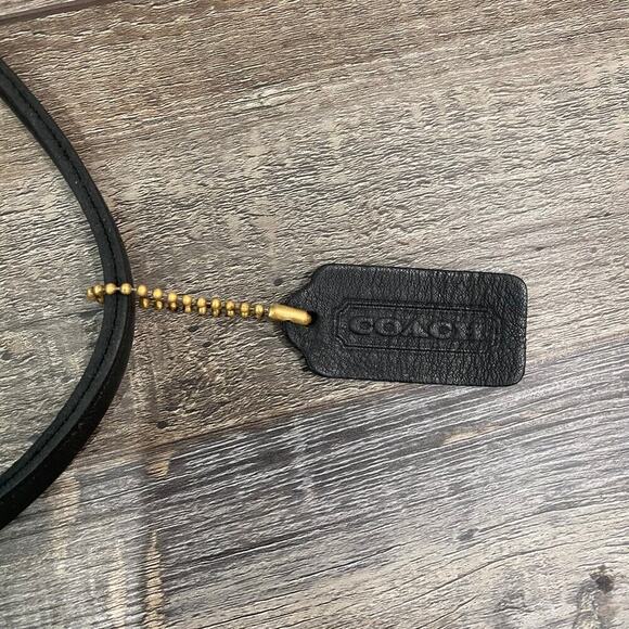 Vintage Coach Companion Compact Black Leather Flap Twist Lock Crossbody 1980s - Picture 9 of 16